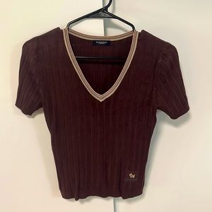 Burberry London short sleeve sweater top